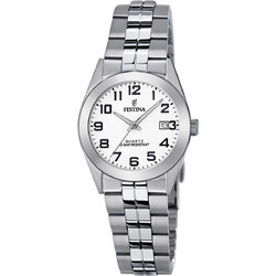 Festina Γυναικείο Ρολόι με Ασημί Μεταλλικό Μπρασελέ F20438/1