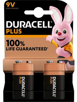 Duracell Plus Power 9V 2τμχ