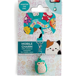 Squishmallows Squishmallows Winston Owl Mobile Charm - Universal Μπρελόκ Κινητού Mint Owl