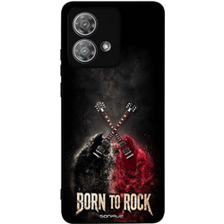 Sonique Men's Edition Θήκη με Σχέδιο «Born to Rock» (Motorola Edge 40 Neo 5G)