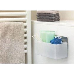 Tesa 59711-00000-02 Επιτοίχια Ραφιέρα Μπάνιου Πλαστική Λευκή