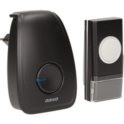 REDLED RP-Orno Opera AC Ασύρματο Κουδούνι Πρίζας - 36 Μελωδίες, Μπουτόν IP44, 100 m, Μαύρο