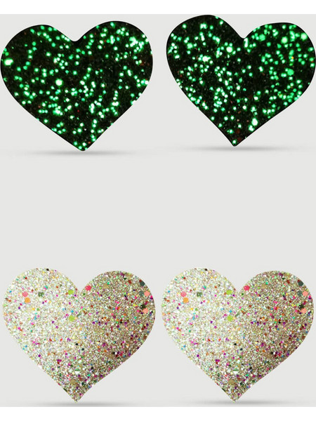 Καλύμματα Θηλών Καρδιάς Φωσφοριζέ Shine in the Dark Nipple Cover
