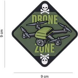 Σήμα Drone Zone Skull & Bones 101INC - Χακί