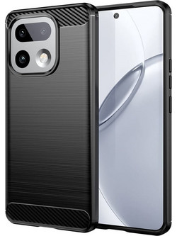 Techsuit Carbon Silicone Θήκη για Realme 16 Pro Plus Μαύρο