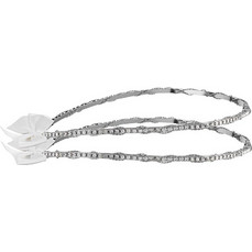 Στέφανα γάμου λευκά από ασήμι 925 με πέτρες P.Q. EUROPEAN CRYSTALS - Ioannis Collection - D239L