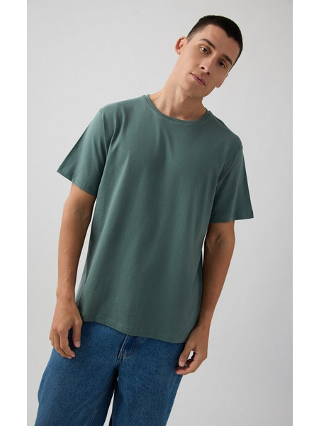 Ανδρικό T-Shirt με κλειστή λαιμουδιά 19411 minerva green-balsam