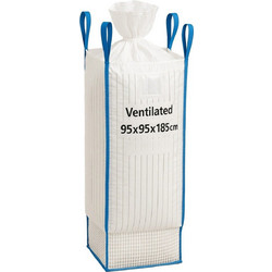 EXTRALINK Big Bag Ventiled 95X95X185CM 1200KG Z Lejem - (BB-VN-9595185-12L)