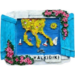 Τουριστικό μαγνητάκι Souvenir - Σετ 12pcs - Chalkidiki - 678591