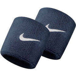 Nike Swoosh Wristbands 2-Pack Unisex Περικάρπιο - Περιμετώπιο Μπλε (N.NN.04-416)