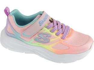 Skechers Power Jams Παιδικά Sneakers με Φωτάκια Ροζ Πολύχρωμα 303503L-LPMT