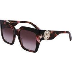 Longchamp LO734S 218 Γυναικεία Γυαλιά Ηλίου Τετράγωνα Κοκάλινα Ταρταρούγα με Καφέ Degradee Φακό