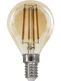 FILAMENT LED ΚΕΧΡΙΜΠΑΡΙ STEP-DIM 4W ΚΕΧΡΙΜΠΑΡΙ 2700K 230V AC 500LM RA80 30000HRS 360 1xE14 / BOVA4WWAMSD