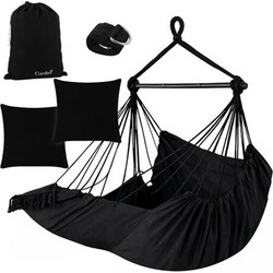 Κρεμαστή Αιώρα Κήπου Boho Style με 2 Μαξιλάρια Μέγιστου Βάρους Αντοχής έως 150kg, 220x100x115 cm - Gardlov