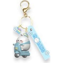 Molang: Scooter Series - Blue Molang Μπρελόκ με Βραχιόλι