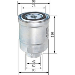 Φίλτρο Καυσίμου Bosch 0 986 450 508