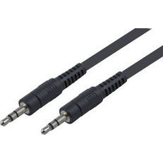 Powertech POWERTECH καλώδιο stereo 3.5mm CAB-J001, AUX, nickel plated, 1.5m, μαύρο