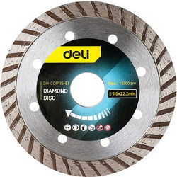 DELI DELI δίσκος κοπής διαμαντέ DH-CQP115-E1, δομικών υλικών, 115mm, 13200rpm