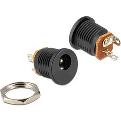DELOCK DELOCK βύσμα τροφοδοσίας DC 2.1 x 5.5mm 65503, μαύρο