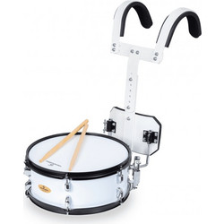 SOUNDSATION MSD1412C | Ταμπούρο Παρέλασης (marching) με Βάση/Ιμάντα Στήριξης, Λευκό