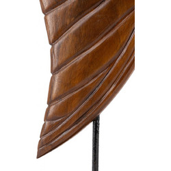 Artekko Woody Βιβλιοστάτες Φτερά από Ξύλο Teak (20x12x44)cm 2pcs Καφέ