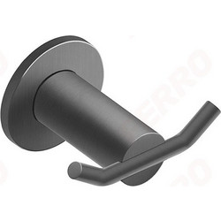 Άγκιστρο Μπάνιου Διπλό Ferro Ciriculus Gun Metal PVD (ASM06GM)