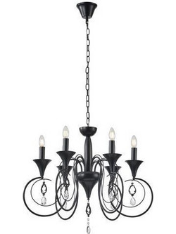 ΦΩΤΙΣΤΙΚΟ ΚΡΕΜΑΣΤΟ NOIR 6xE14 Φ.72cm Ν. 144-47017