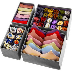 Ruhhy Underwear Organizer - Set Of 4 - (18957-0)