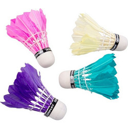 Donnay - Feather Badminton Shuttlecock 5 Pcs (colorful) - (8711252413990_MULTI)