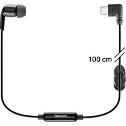 Albrecht Μικροφωνοακουστικό Earbud με Βύσμα USB-C και PTT