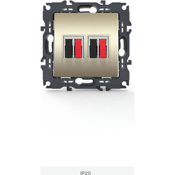 PRIME ΠΡΙΖΑ ΗΧΕΙΩΝ ΔΙΠΛΗ ΜΕ ΚΛΙΠ 36-230VAC IP20 MAT ΣΑΜΠΑΝΙΖΕ