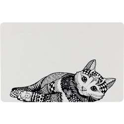 Trixie Zentangle Σουπλά Γάτας Λευκό/Μαύρο 44x28cm