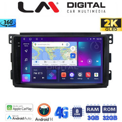 LM Digital ZD8087 Ηχοσύστημα Αυτοκινήτου με Οθόνη Αφής & GPS