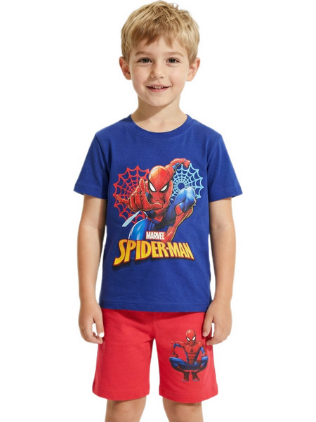 MARVEL ΠΑΙΔΙΚΟ ΣΕΤ T-SHIRT ΣΟΡΤΣ SPIDERMAN 1999 - κόκκινο ΚΟΚΚΙΝΟ