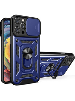 Forcell iPhone 16 Pro Max Hybrid Armor Camshield Θήκη Σκληρή - Blue