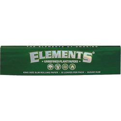 Elements Χαρτάκια - King Size Slim Green 32φ