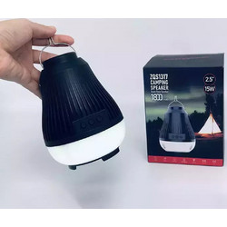 ZQS1317 Αύρματο Ηχείο Bluetooth & Ασύρματη Εξωτερική Λάμπα για Κάμπινγκ 2 σε 1 Μαύρο