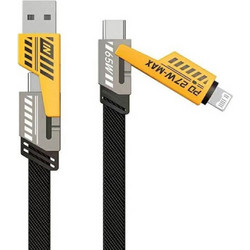 Awei USB to Type-C / Lightning Cable Μαύρο (CL-226)