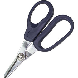 Scissors for kevlar fibers in fiber optic cables