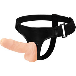 Strap-on Passionate Harness, TPR, Flesh, 15 cm