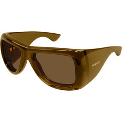Saint Laurent SL902 004 Γυναικεία Γυαλιά Ηλίου Oversized Κοκάλινα Καφέ με Καφέ Φακό