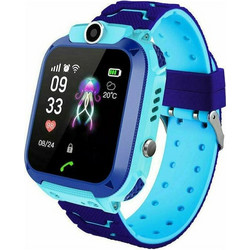 ACP Παιδικό Smartwatch με GPS και Καουτσούκ/Πλαστικό Λουράκι Ροζ Μπλε