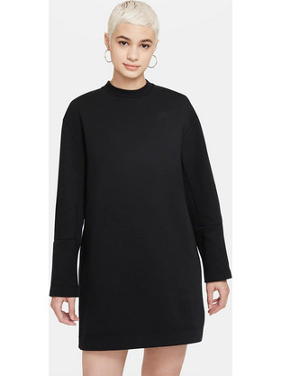Nike Mini All Day Mini Αθλητικό Φόρεμα Μαύρο Long-Sleeve DD5626-010