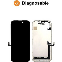 DD Diagnosable HARD OLED Οθόνη LCD με Μηχανισμό Αφής για iPhone 17 Μαύρο