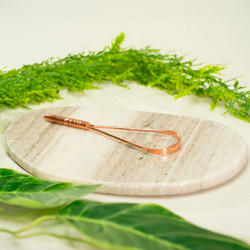 Tongue Scraper από καθαρό χαλκό με 1 λαβή