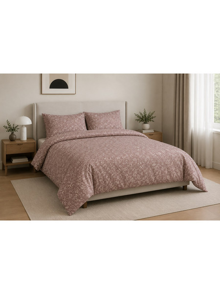 Σετ Παπλωματοθήκη Ημίδιπλη 170x250 Cosmin Lumora Flowers Pink