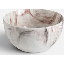 Μπολ Σερβιρίσματος Κεραμικό Marble Καφέ 660ml