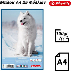 Herlitz Μπλοκ A4 25 Φύλλων Wolf