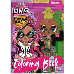 IDEYKA Coloring Book Με Αυτοκόλλητα - L.O.L O.M.G. Queens4 (LCB15) 310895