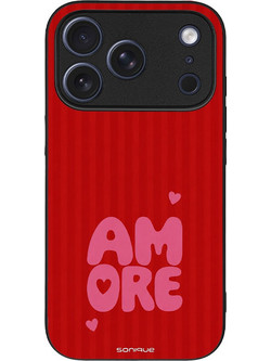 Sonique Stripe Stories Series Θήκη με Σχέδιο «Amore» (iPhone 17 Pro)
